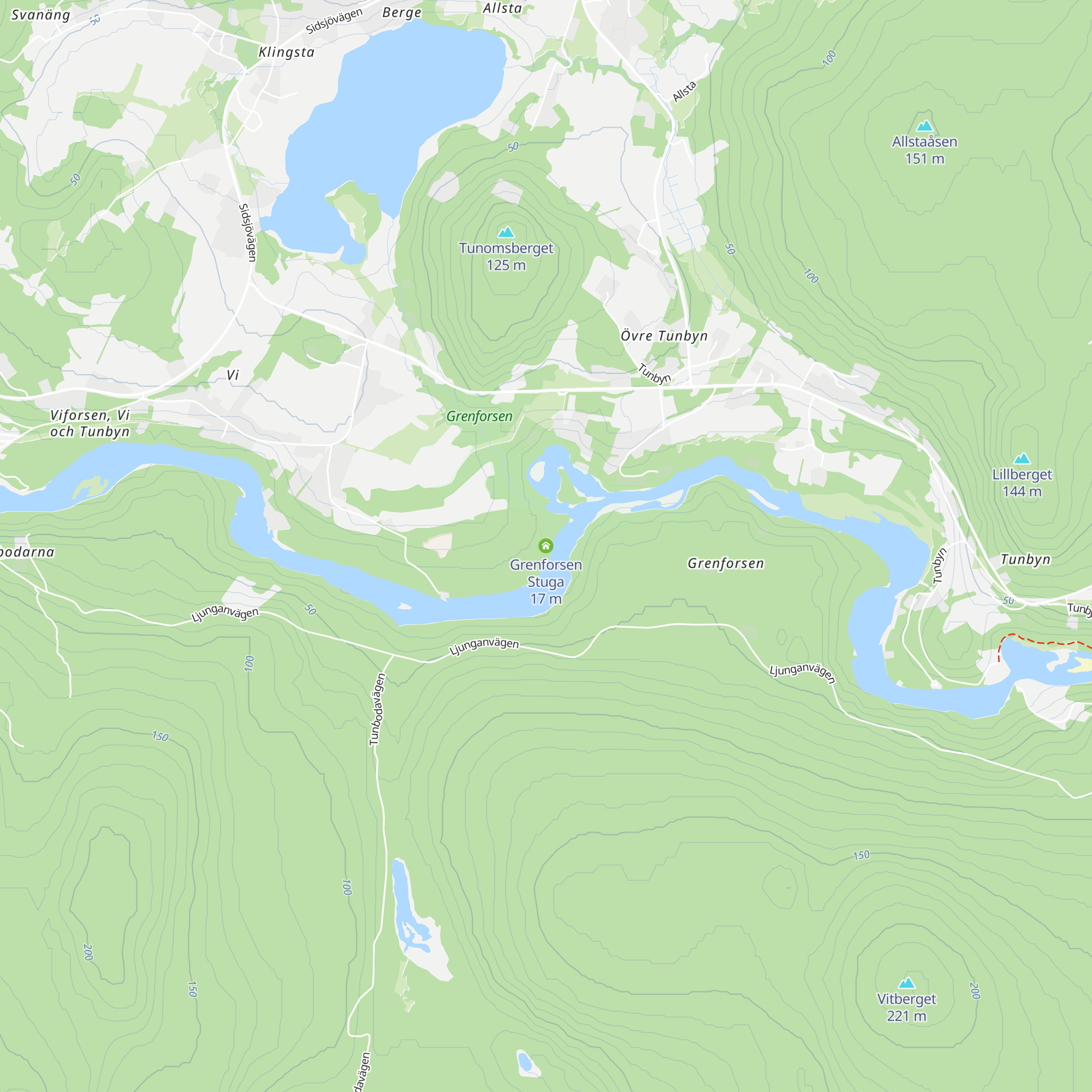 Grenforsen Stuga map