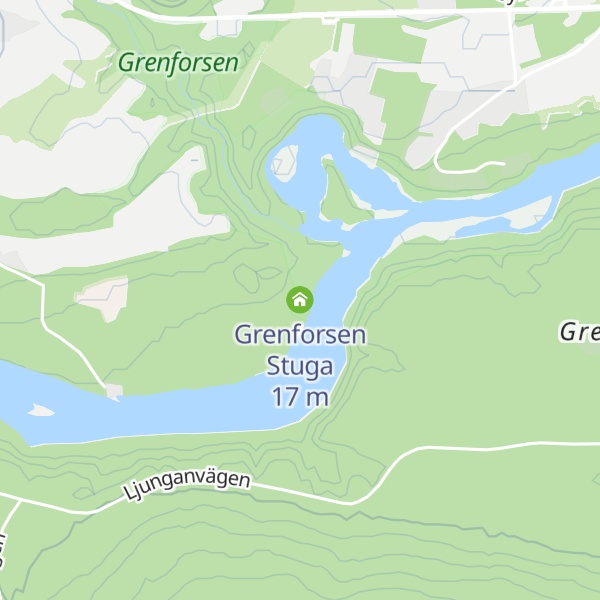 Map of Grenforsen Stuga