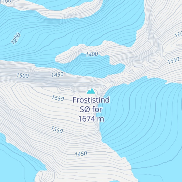 Map of Frostistind SØ for