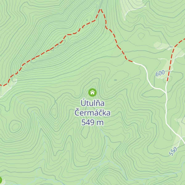 Map of Útulňa Čermáčka