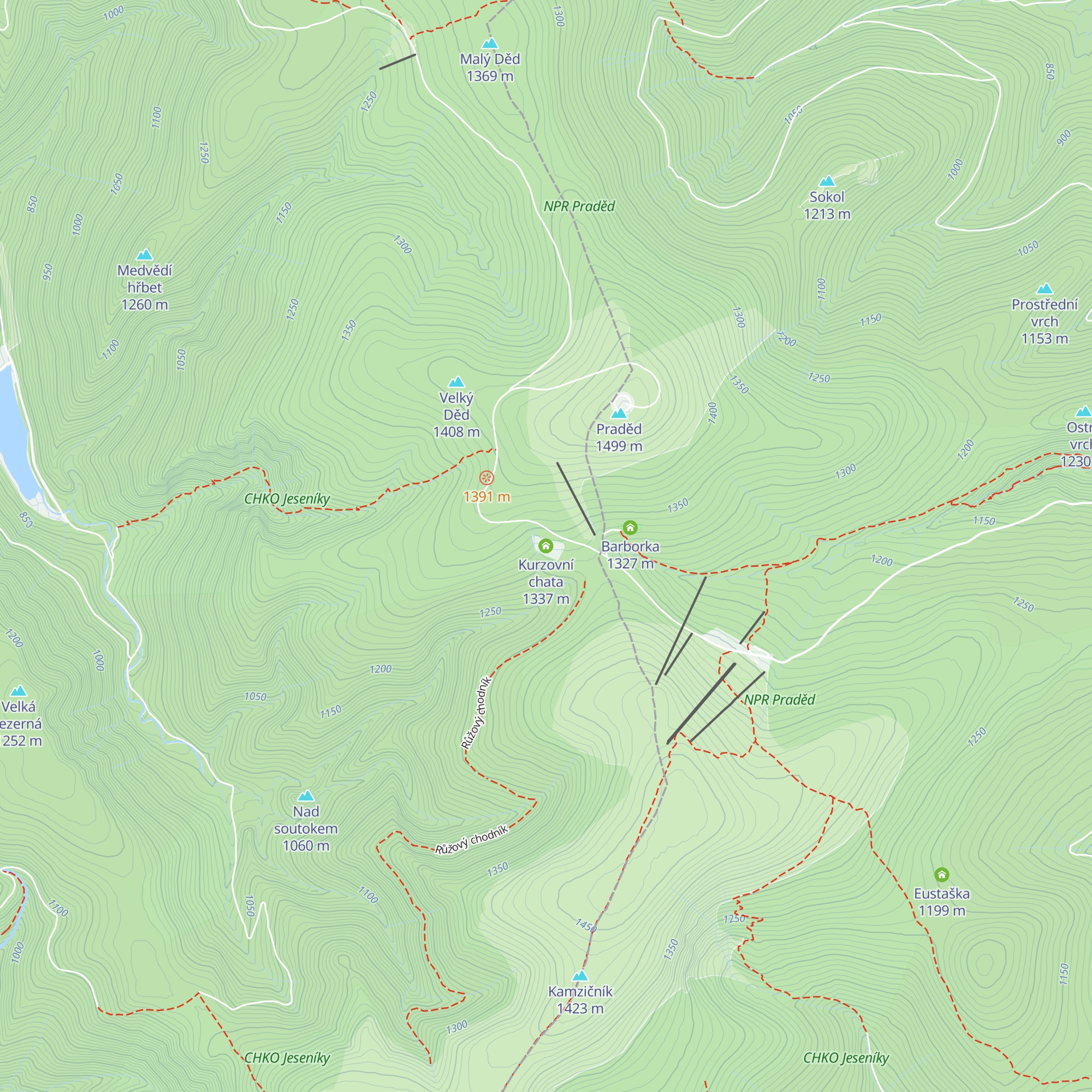 Kurzovní chata map