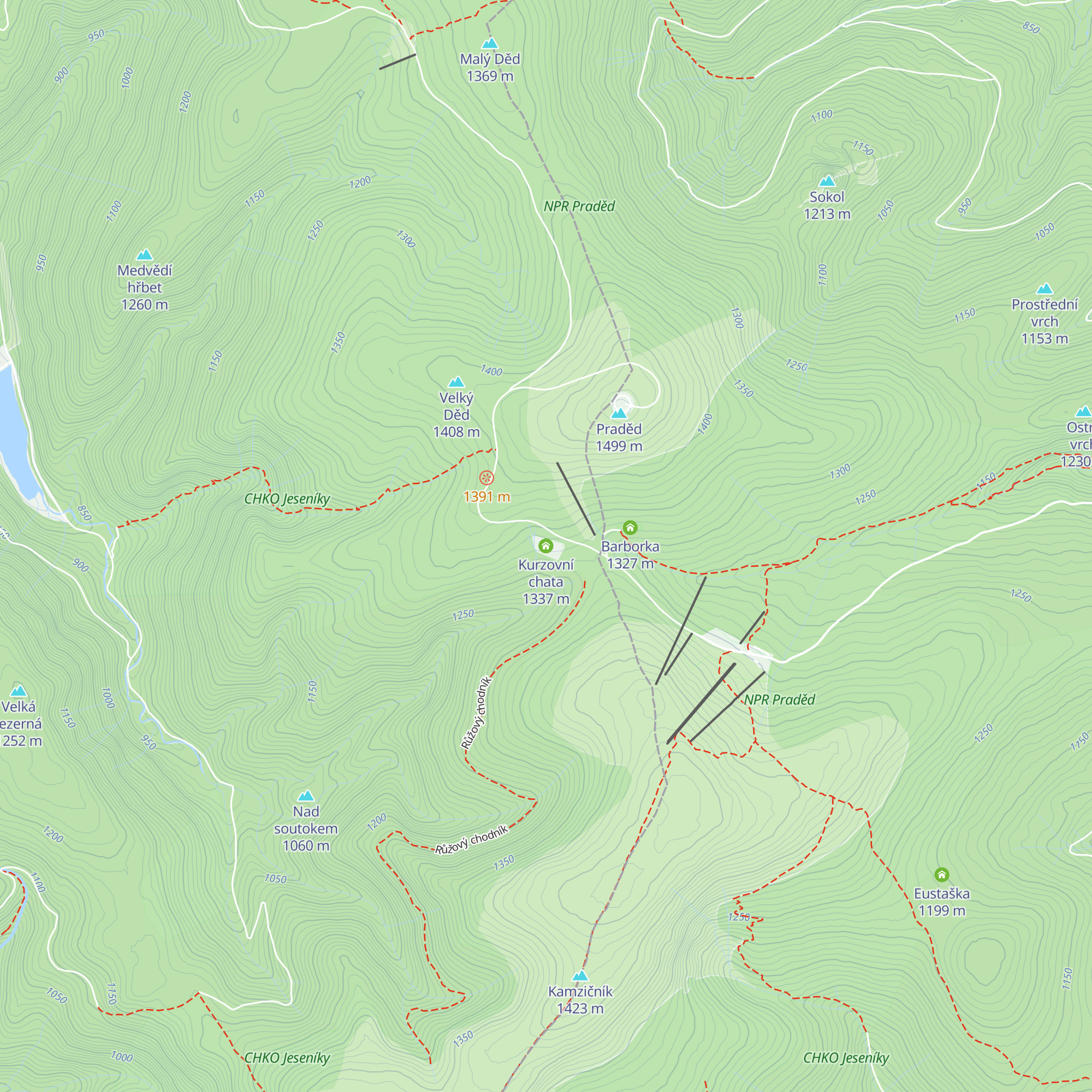 Kurzovní chata map