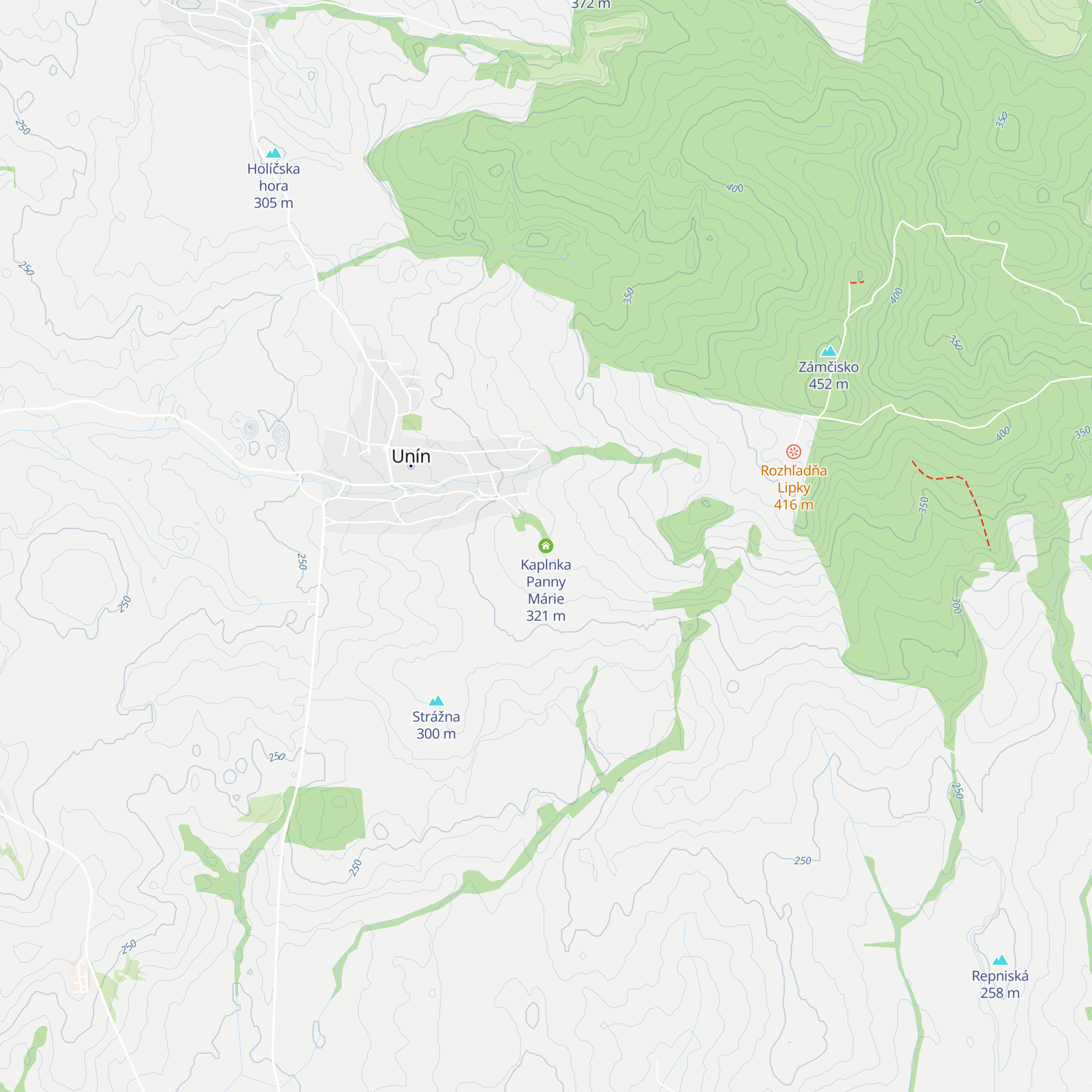 Kaplnka Panny Márie map