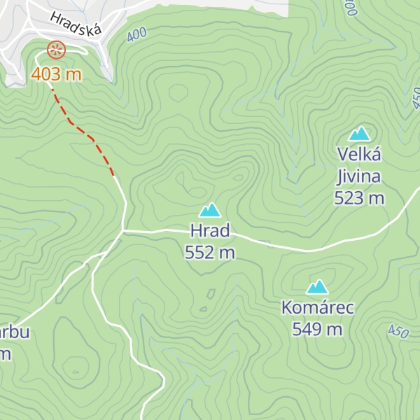 Map of Hrad