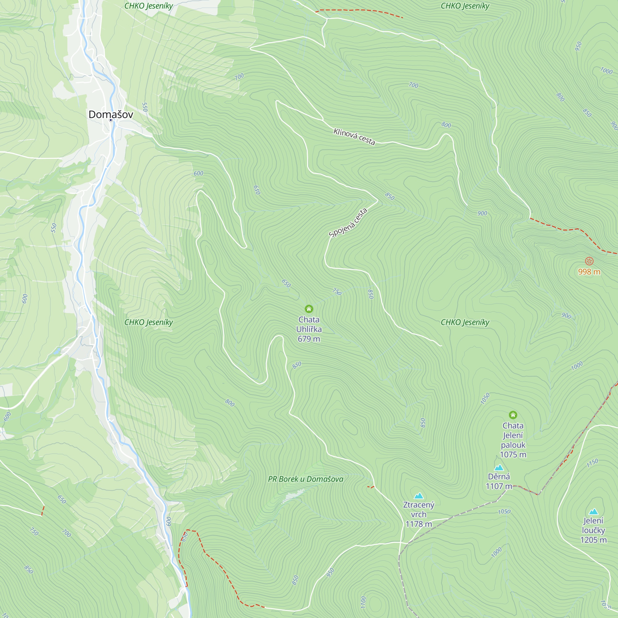 Chata Uhlířka map