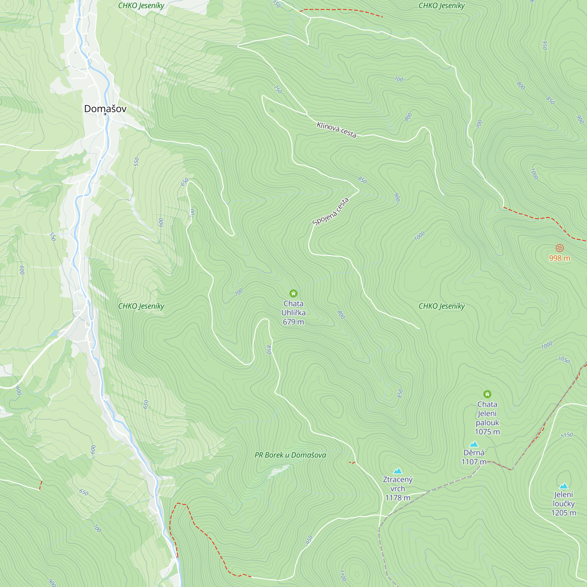 Chata Uhlířka map