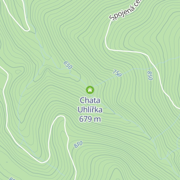 Map of Chata Uhlířka