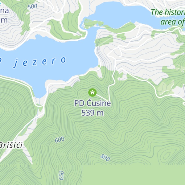 Map of PD Ćusine