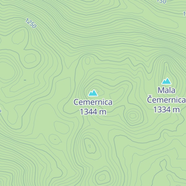 Map of Cemernica