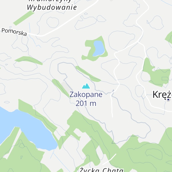 Map of Zakopane
