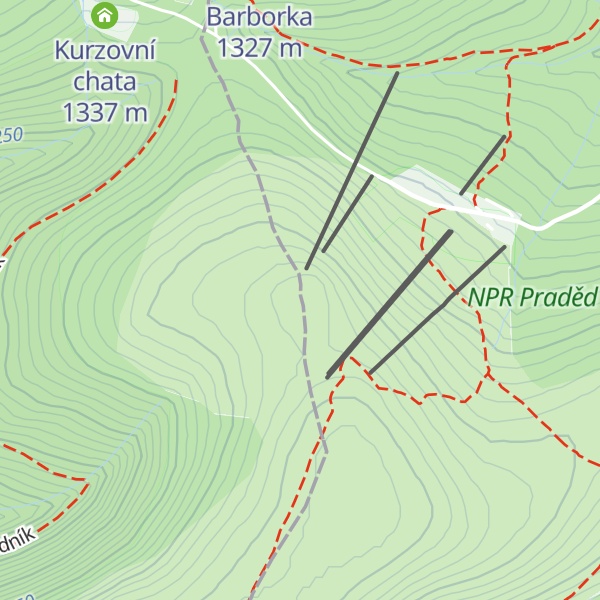 Map of Petrovy kameny