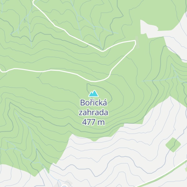 Map of Bořická zahrada