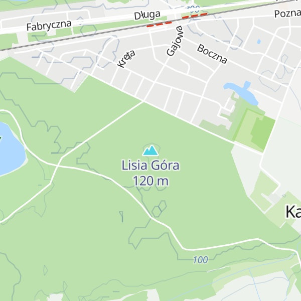 Map of Lisia Góra