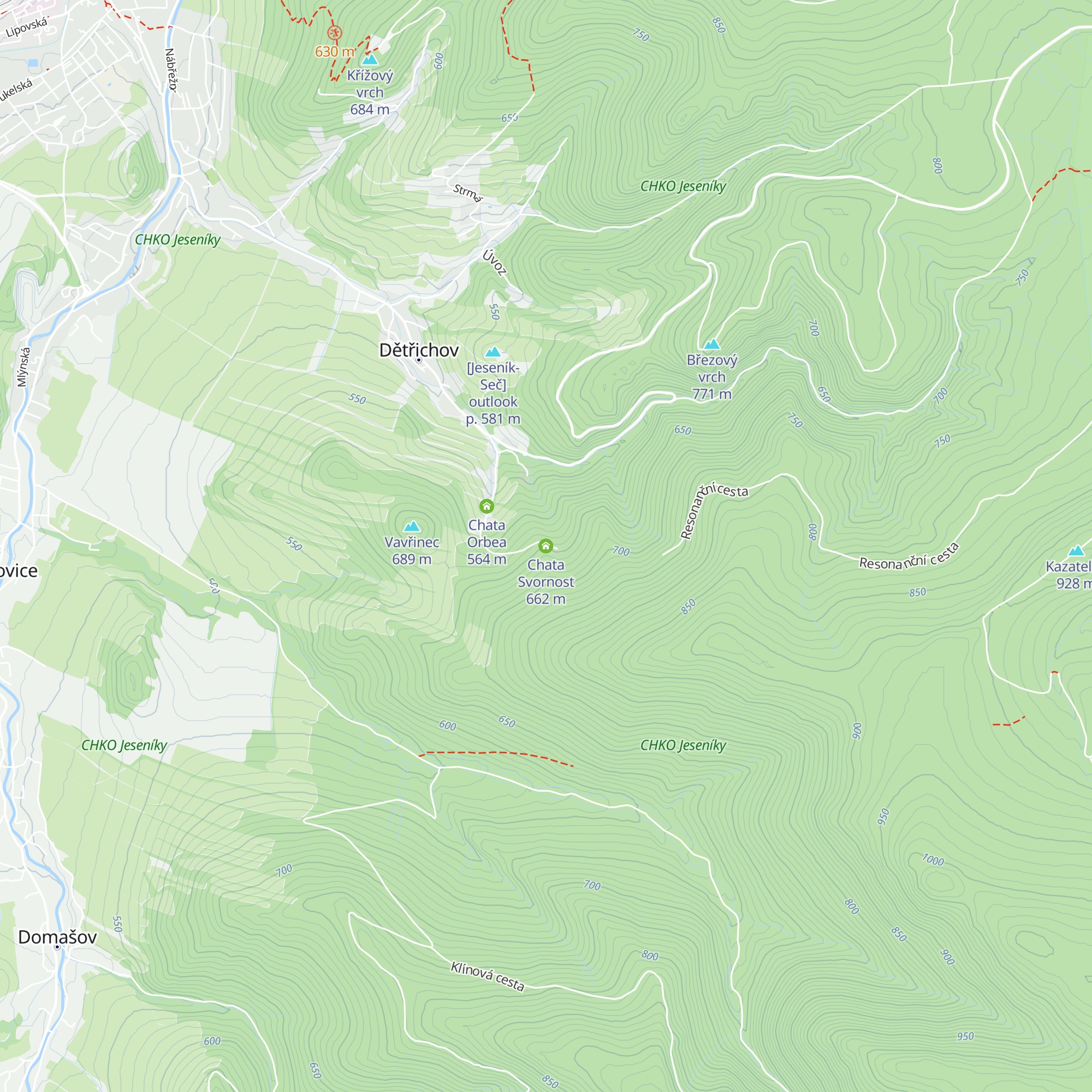 Chata Svornost map