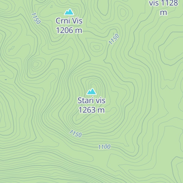 Map of Stari vis