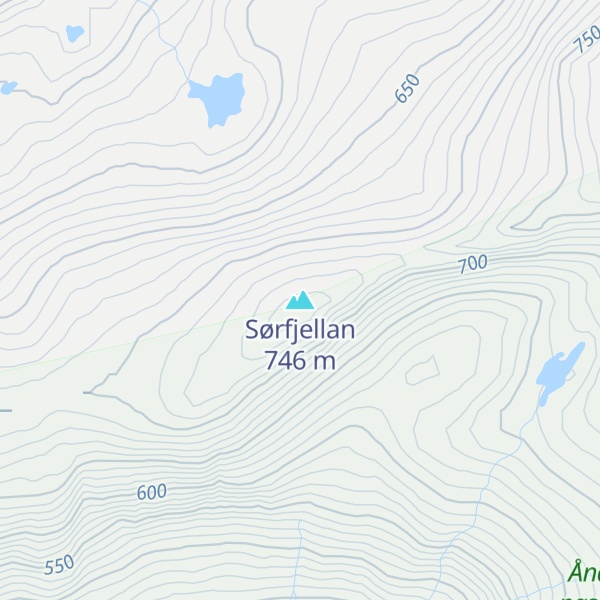 Map of Sørfjellan