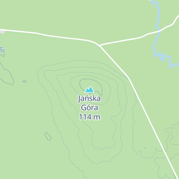 Map of Jańska Góra