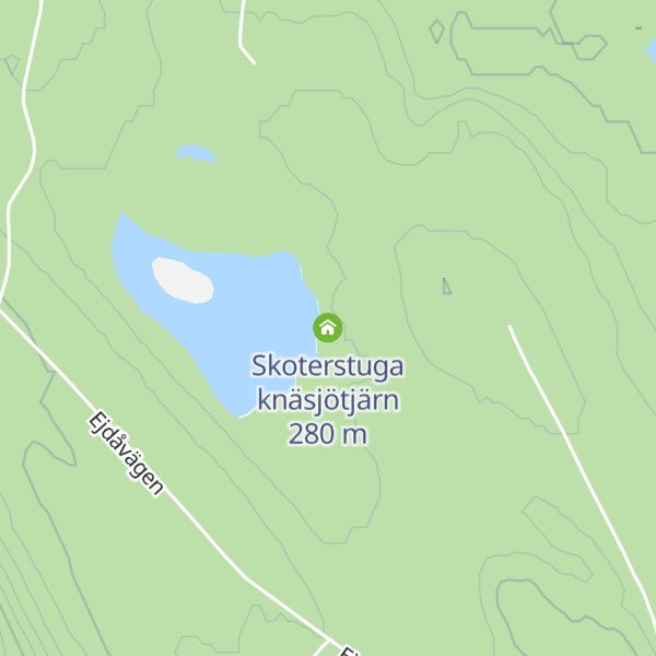 Map of Skoterstuga knäsjötjärn