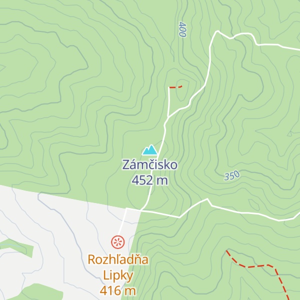 Map of Zámčisko