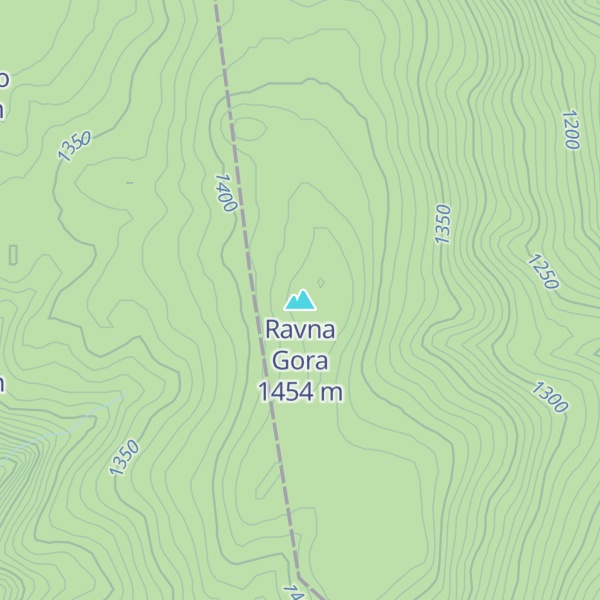 Map of Ravna Gora