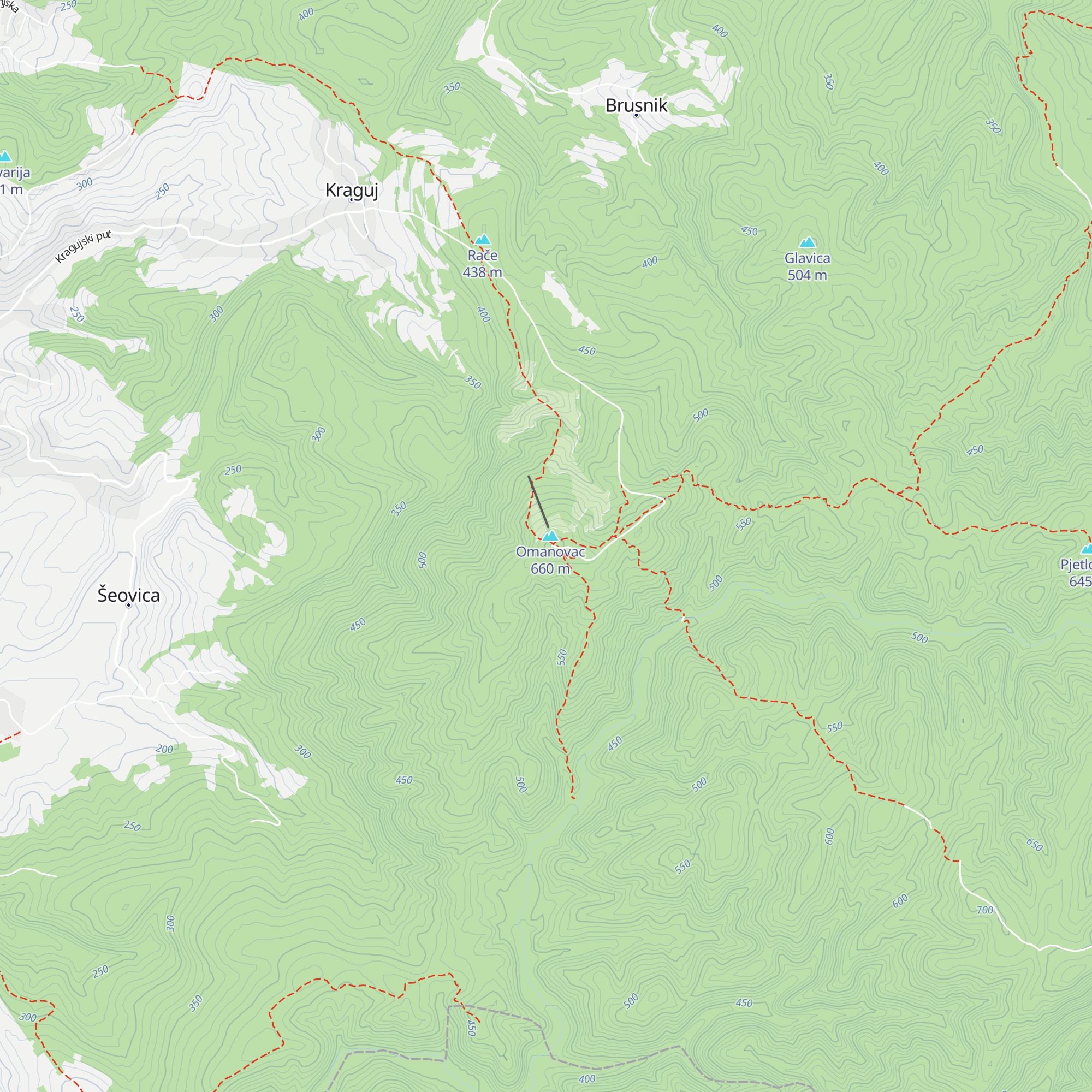 Omanovac map