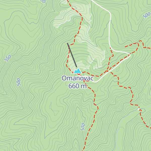 Map of Omanovac