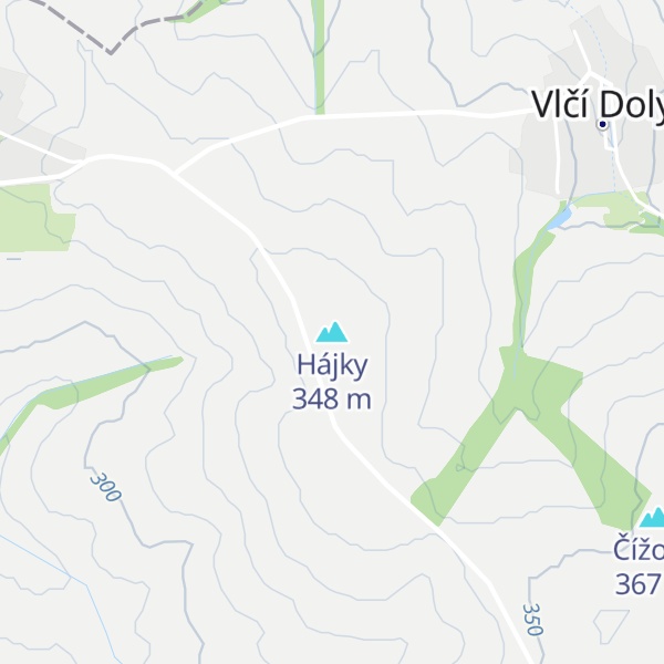 Map of Hájky