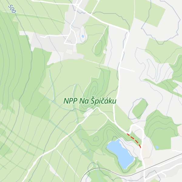 Map of Špičák