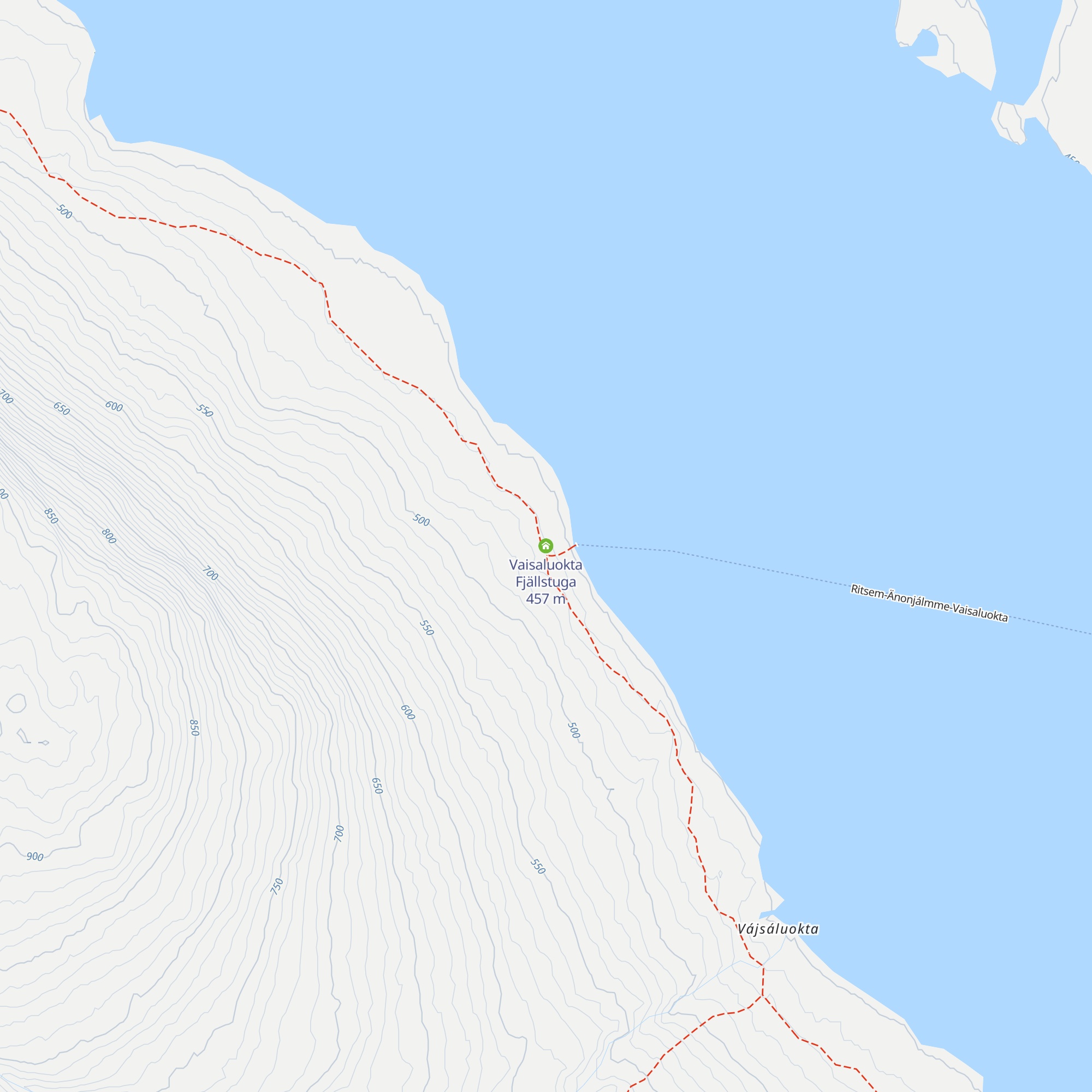 Vaisaluokta Fjällstuga map