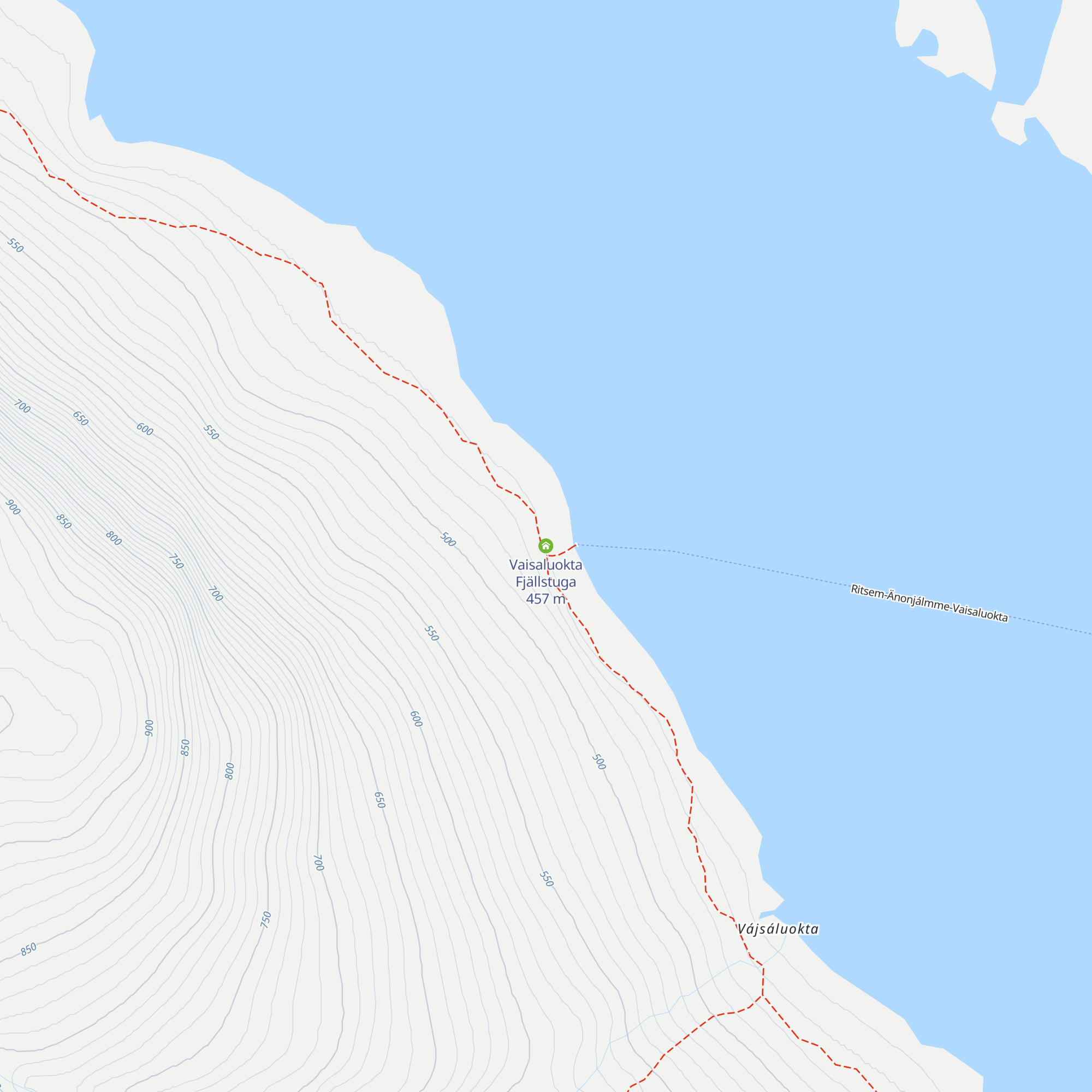 Vaisaluokta Fjällstuga map