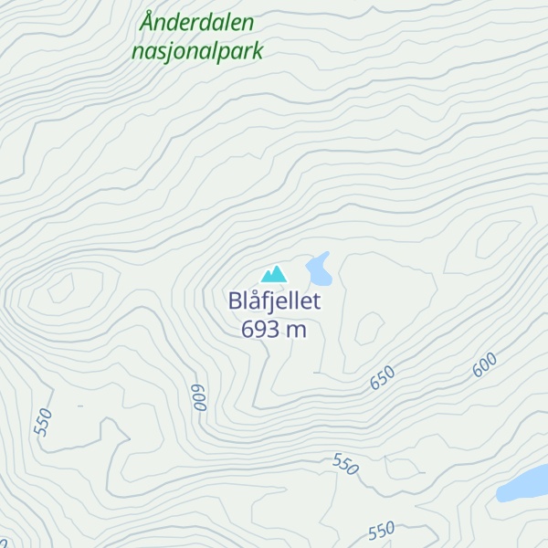 Map of Blåfjellet