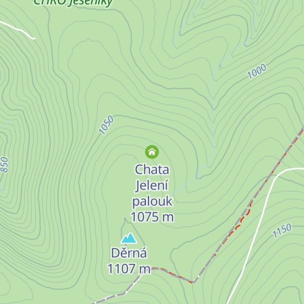 Map of Chata Jelení palouk