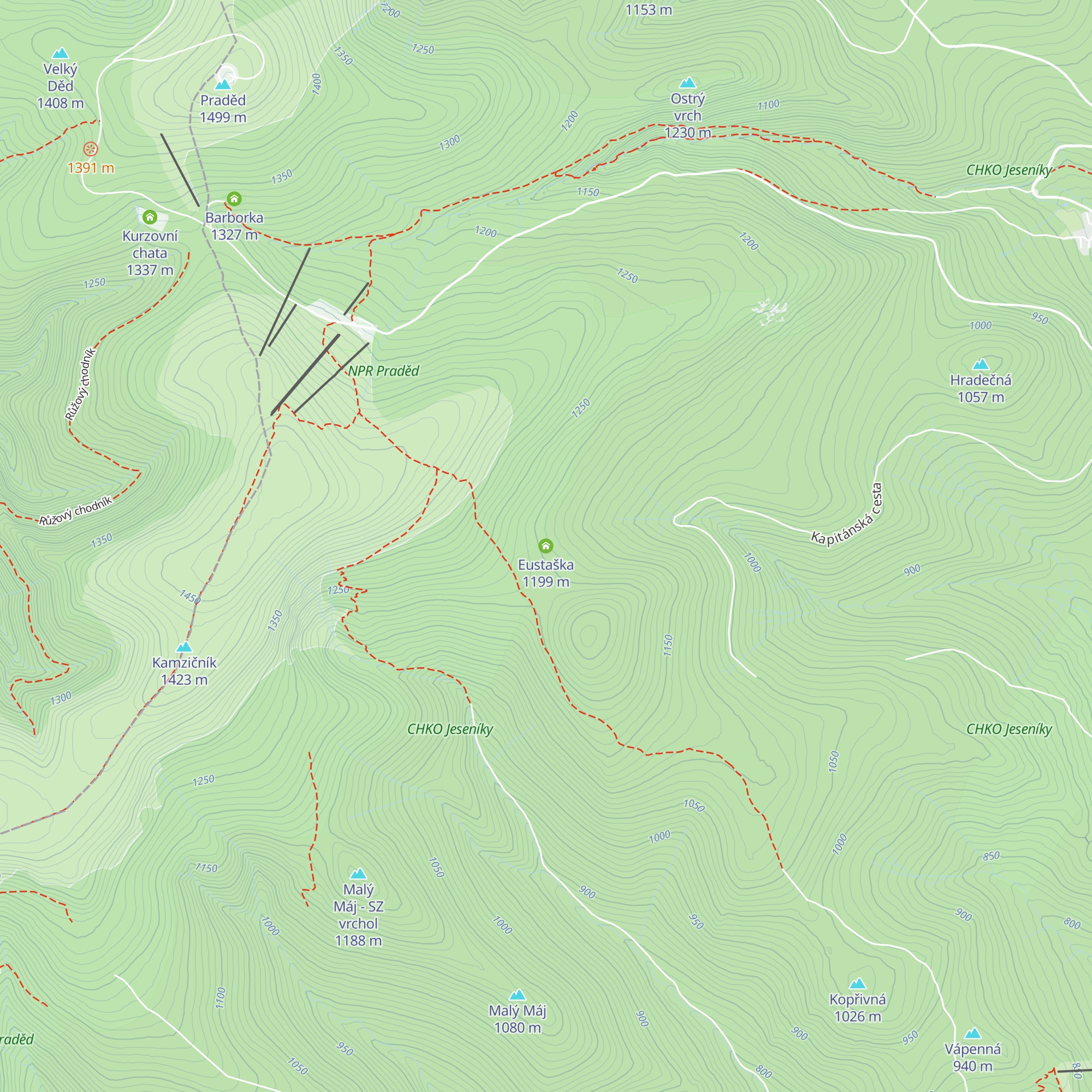 Eustaška map