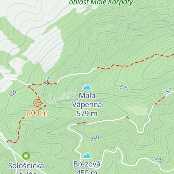 Map of Malá Vápenná