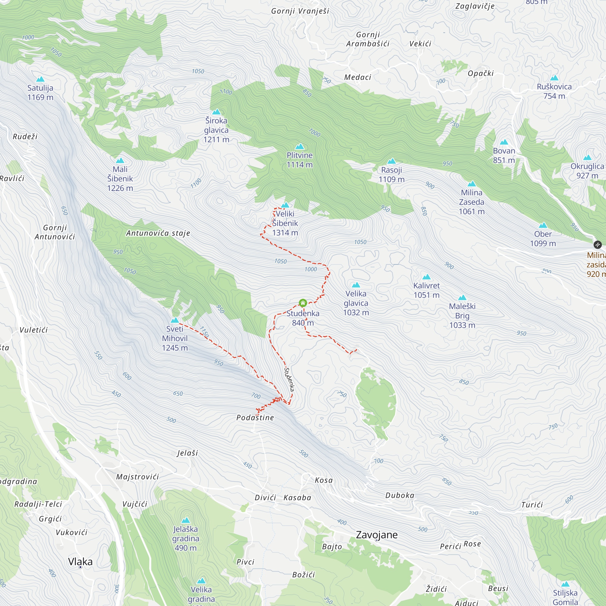 Studenka map