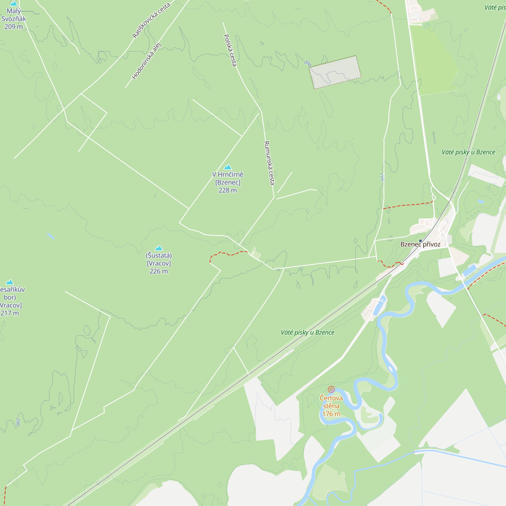 Turistická základna Littner map