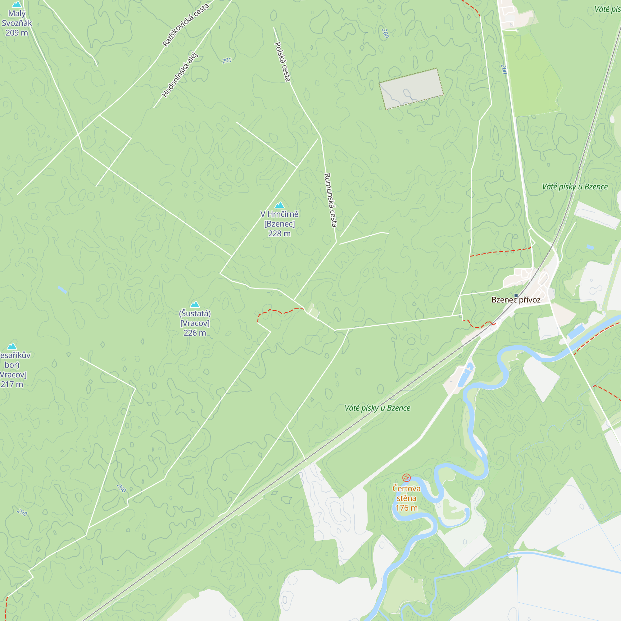 Turistická základna Littner map