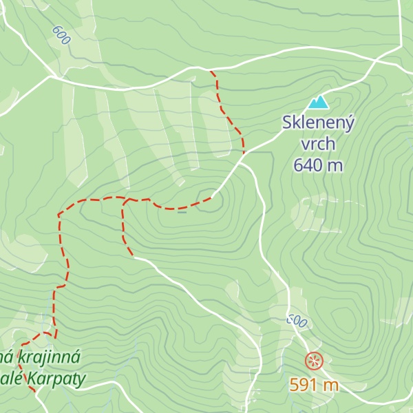 Map of Veľká homoľa