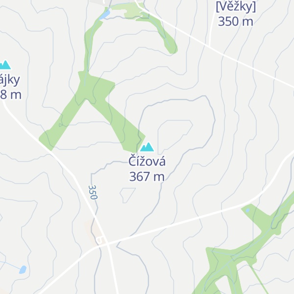 Map of Čížová