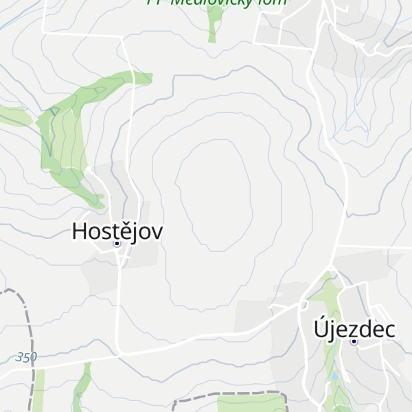 Map of Záhumenice [Hostějov]