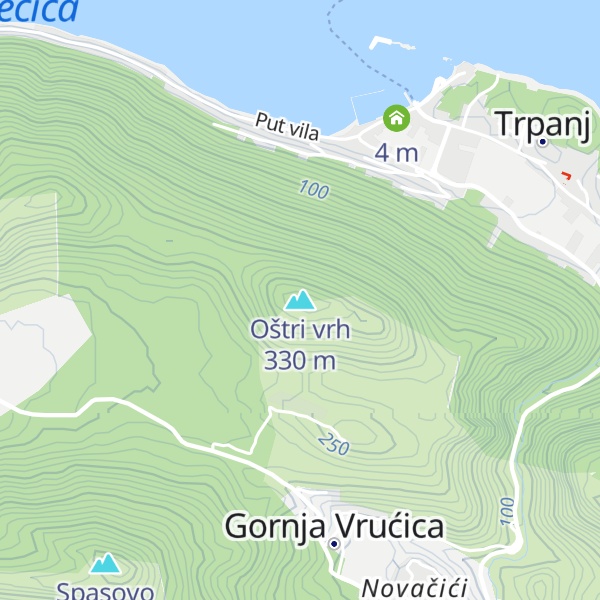 Map of Oštri vrh