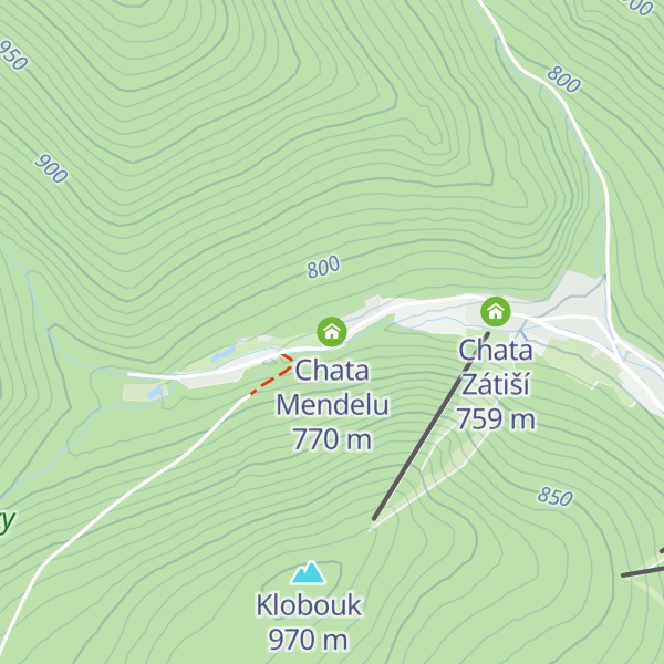 Map of Chata Mendelu