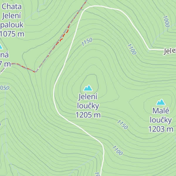 Map of Jelení loučky