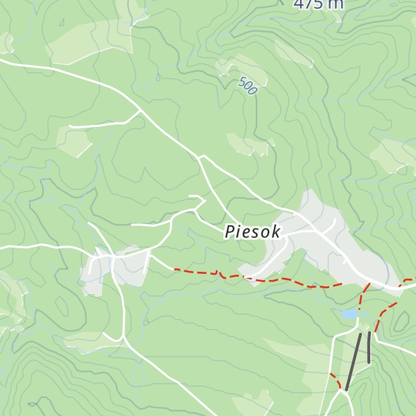 Map of Horská chata Hubert