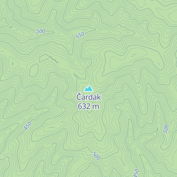 Map of Čardak