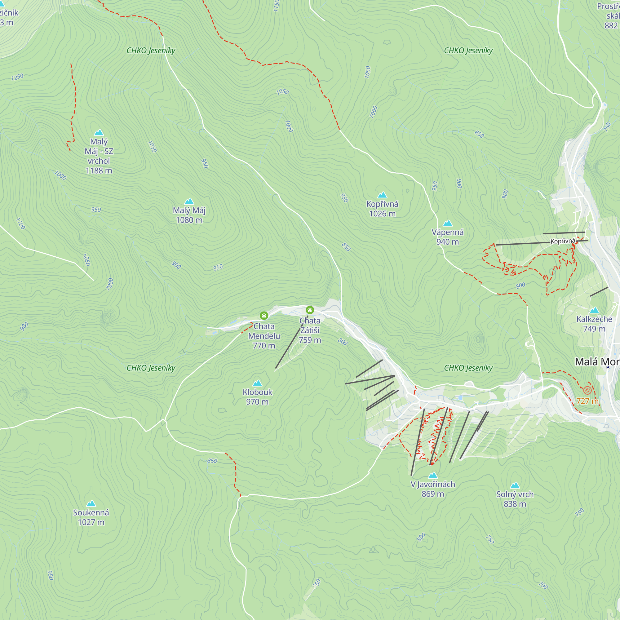 Chata Zátiší map