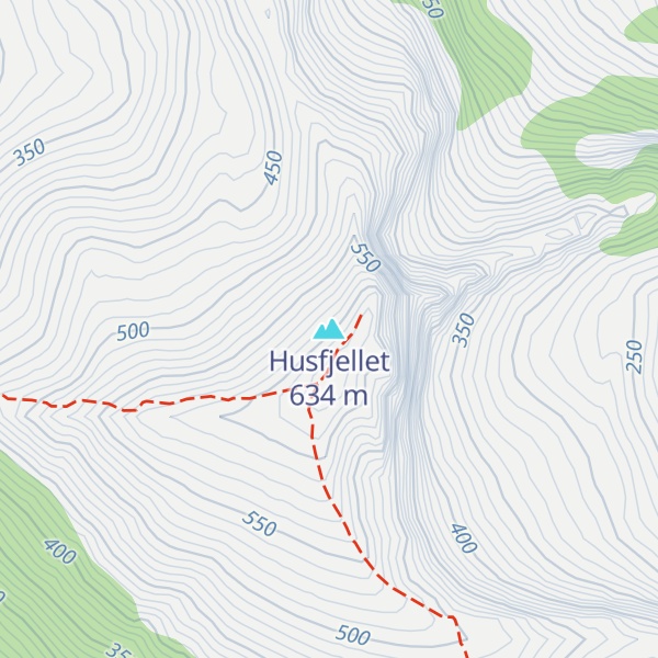 Map of Husfjellet