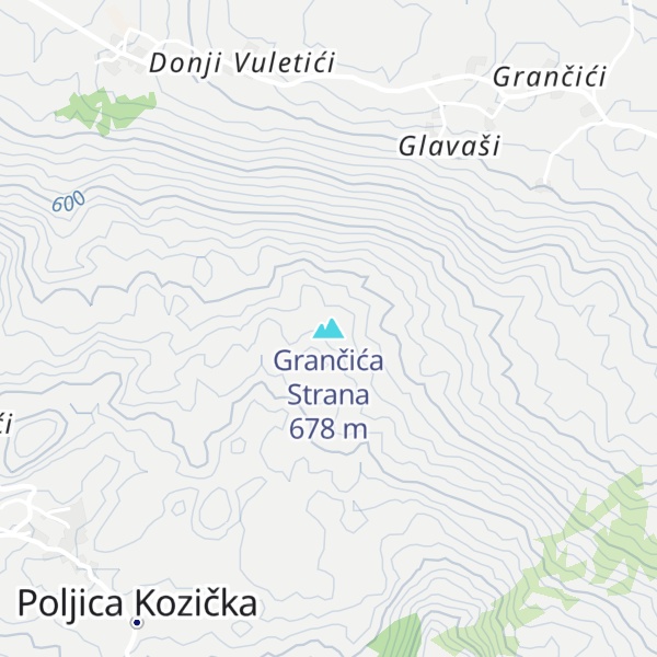 Map of Grančića Strana