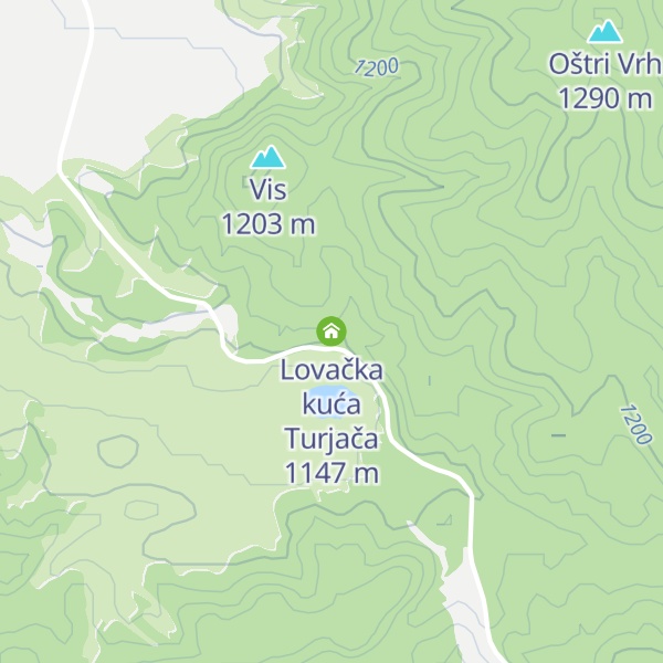 Map of Lovačka kuća Turjača