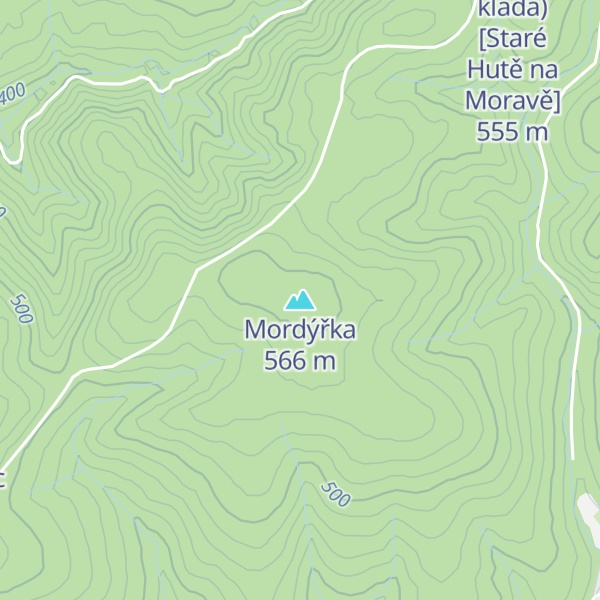 Map of Mordýřka